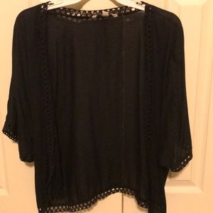 Black American Eagle Cardigan